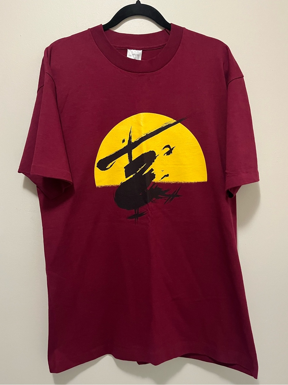 Vintage 1988 Miss Saigon Princess of Wales Theatre Toronto T-Shirt Maroon Size L